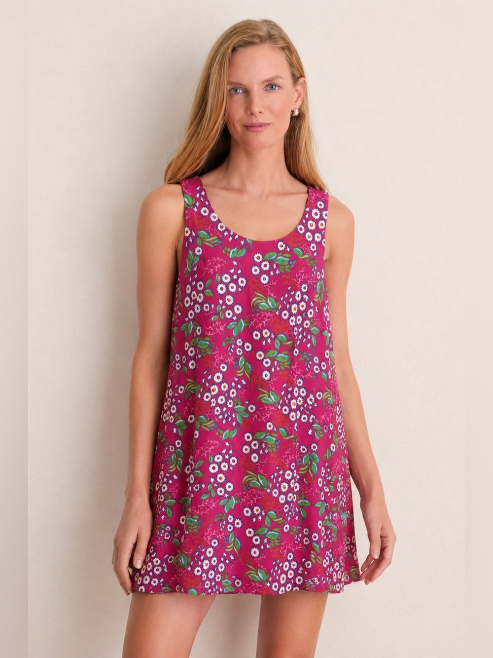 Kaeli Smith Sleeveless Pink Floral Dress 198